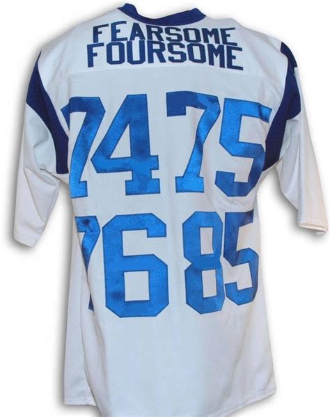 Fearsome Foursome Los Angeles Rams Throwback Football Jersey – Best ...