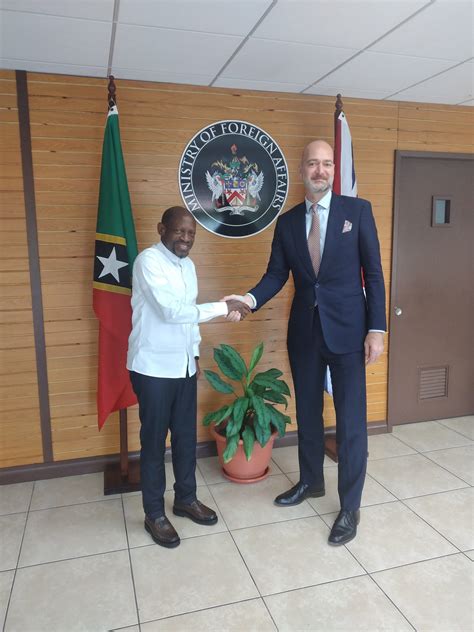 SKN Minister Of Foreign Affairs Welcomes High Commissioner Of The