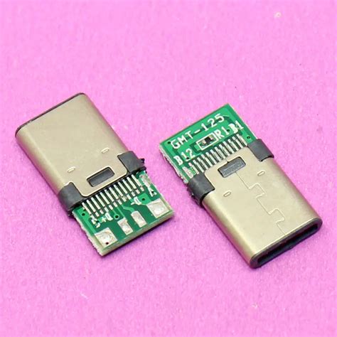 YuXi 24 Pins USB 3.1 Socket Connector Type C/ Type C USB C male Plug ...