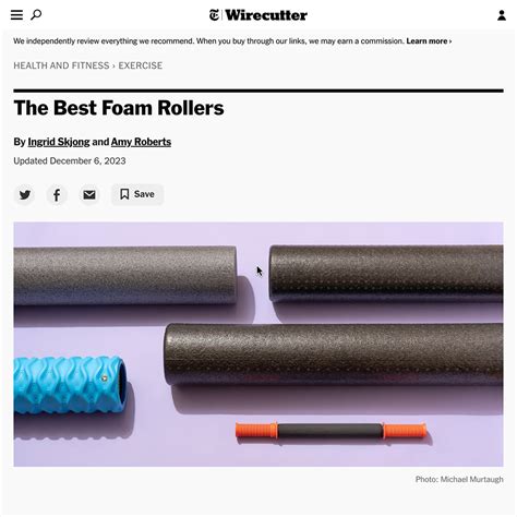 New York Times Wirecutter — The Best Foam Rollers Tiger Tail Usa