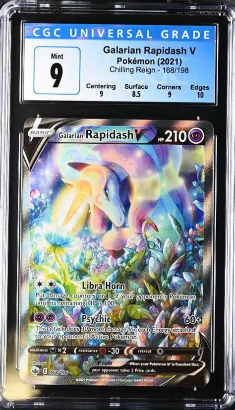 Pokemon Trading Card Game Sword Shield Chilling Reign Single Card Ultra Rare Galarian Rapidash V