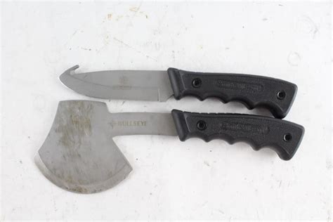 Smith And Wesson Bullseye Knife Hatchet Combo Set Property Room