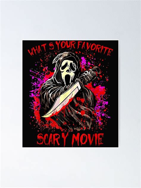 Ghostface Scream Halloween What S Your Favorite Scary Movie Poster