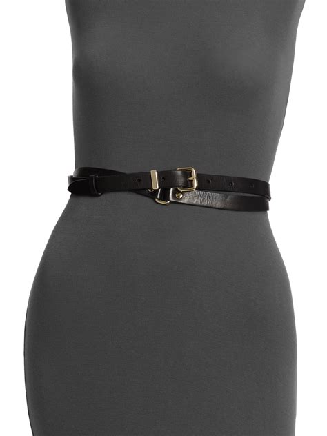 Lyst Marc By Marc Jacobs Double Wrap Leather Belt In Black