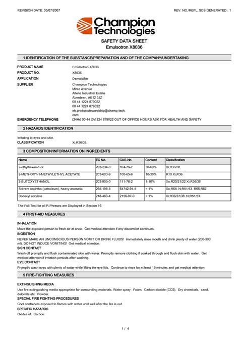 Triethanolamine 85% MSDS Download