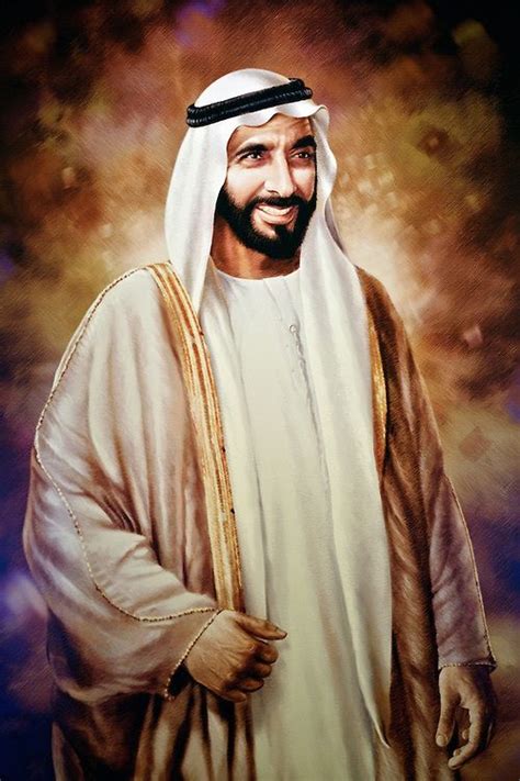 Sheikh Zayed Bin Sultan Al Nahyan Father Of Uae Verenigde Arabische