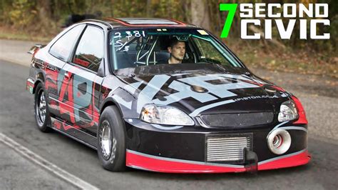 First 7 Second SFWD Pass EVER Ramey Built Civic YouTube