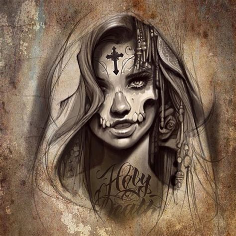 Pin By Bleu Beauty On David Garcia Girl Tattoos Tattoos Skull Art