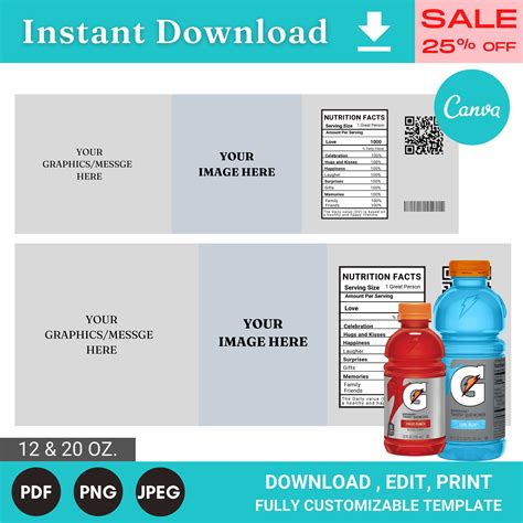 Gatorade Template Svg Etsy