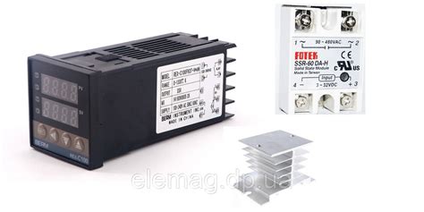 ПИД-терморегулятор REX-C100FK02-V*AN , реле SSR - 60 DA-H Taiwan ...