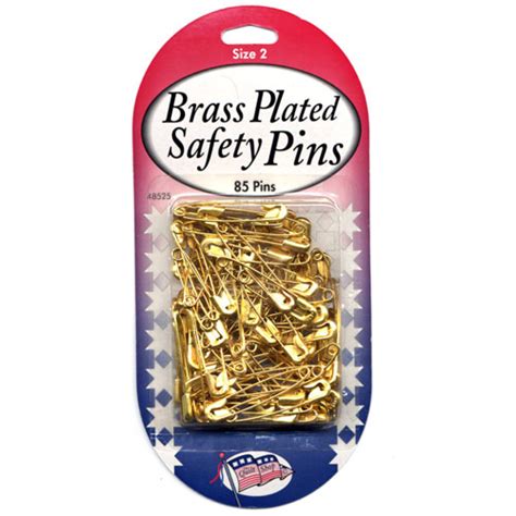 Brass Safety Pins Size 2 Bulk Sullivans USA