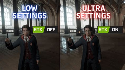 Hogwarts Legacy Low Vs Ultra Settings Graphics Performance