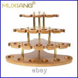 Wooden Tobacco Pipe Stand Rack Holder Display For Smoking Pipes