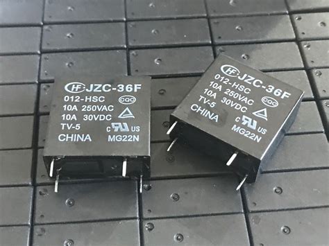 10Pcs HONGFA HF 36F JZC 36F 012 HSC 12VDC Power Relay 5 Pins EBay