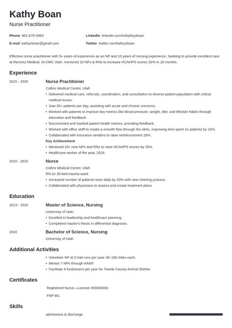 Nurse Practitioner Resume—Examples & Tips (+Entry Level)