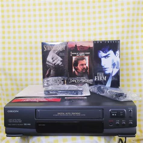 Orion Vr Vcr Video Cassette Recorder Vhs Player Bundle W Remote