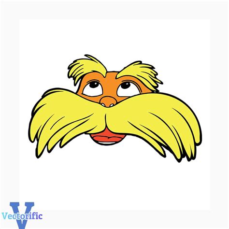 Lorax Face Svg The Cat In The Hat Svg Dr Seuss Svg Dr Se Inspire