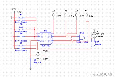 74ls175d四人抢答器设计74ls175四人抢答器电路图 Csdn博客