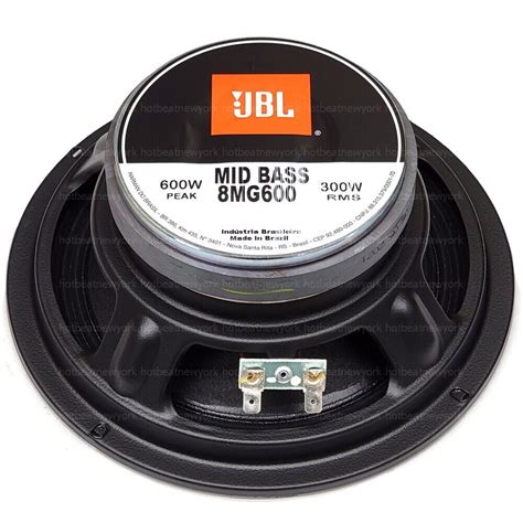 2 X JBL 8MG600 8R 8 Inch Mid Bass Speaker Driver 600W 300 Watt RMS 8