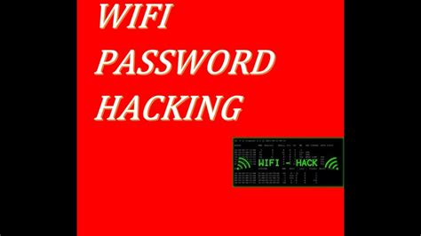 How To Hack Wifi Password Youtube