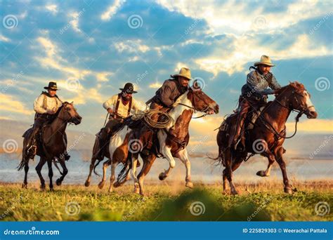 Cowboys On Horses Stock Photo | CartoonDealer.com #32843754