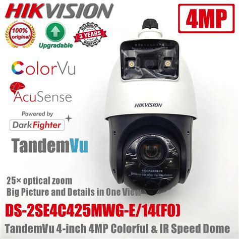 Hikvision Colorvu Ds Se C Mwg E F Tandemvu Inch Mp X