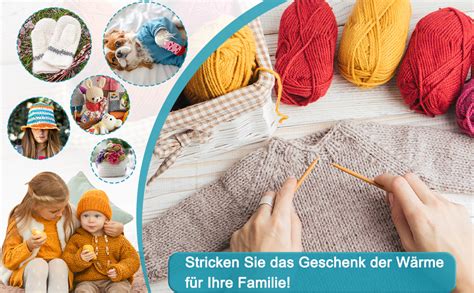 Aeelike St Ck Einspitzige Bambus Stricknadeln Set Mit Rolltasche