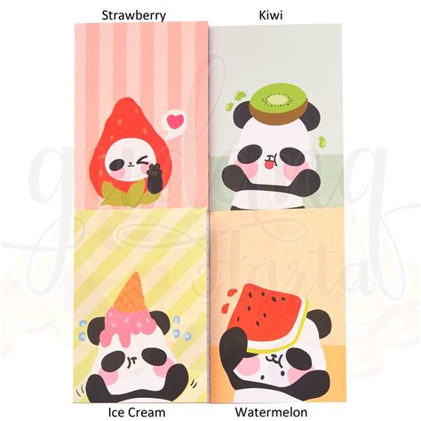 Jual Notebook Panda Fruit Strawberry Watermelon Buku Catatan Buku Tulis