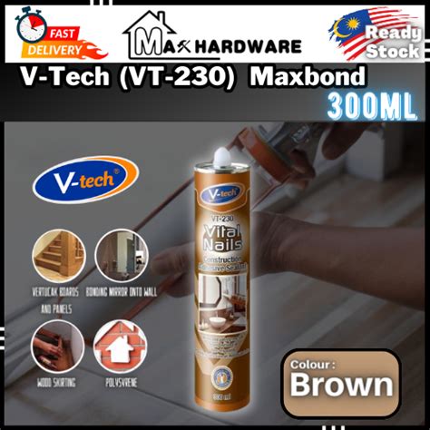 V TECH Vital Nail Adhesive Max Bond VT 230 300ml Shopee Malaysia