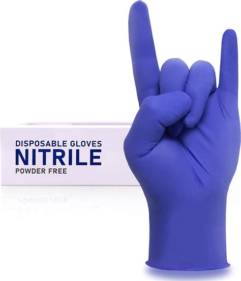 Wostar Disposable Nitrile Gloves Powder And Latex Free 4mil Nitrile Exam