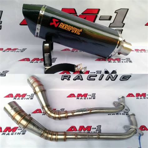 Jual Kenalpot Knalpot Racing Akrapovic Layang Carbon Mio Cw Soul Sporty