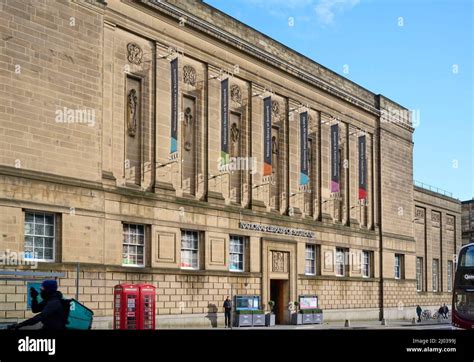 The Impressive Facade Of The National Library Of Scotland Edinburgh