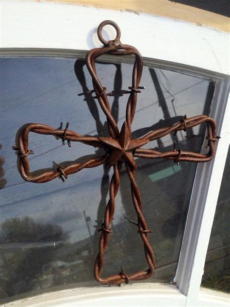 Barb Wire Cross On Etsy Wire Crosses Etsy Cross