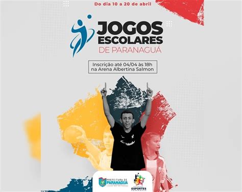 Seguem abertas as inscrições para os Jogos Escolares de Paranaguá JEPs