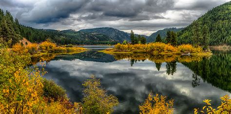 Fonds Decran Usa Montagnes Automne Lac Forêts Lake Alva Montana Nature