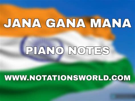 Jana Gana Mana (Indian National Anthem) Piano Notes For Beginners