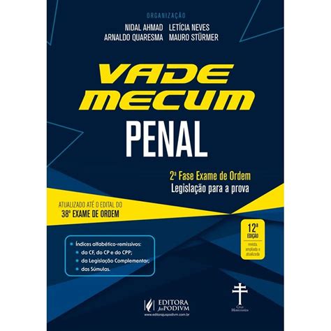 Vade Mecum Penal 38º Exame De Ordem 12ª Edição 2023