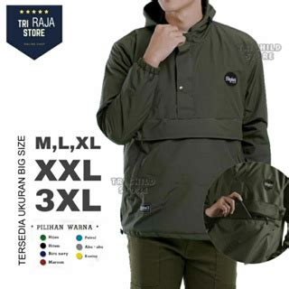 Jual Cod Jaket Parasut Big Size Pria Jaket Waterproof Pria Ukuran