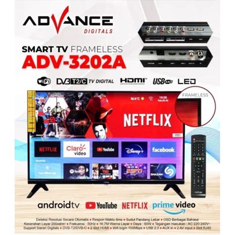 Jual ADVANCE TV LED DIGITAL ANDROID 32 Inch Smart TV Android TV ADV