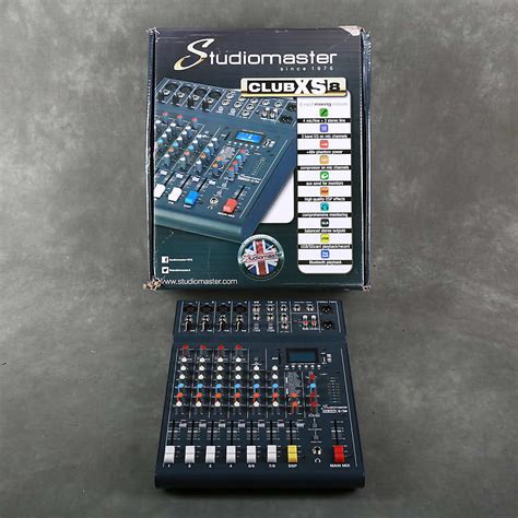 Studiomaster Club Xs8 Mixing Desk Wbox 2nd Hand Reverb