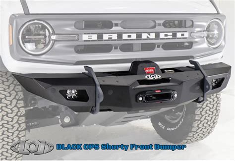 Lod Offroad Bfb2100 Shorty Winch Front Bumper Bare Ford Bronco 2021