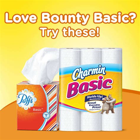 Bounty Basic Paper Towels 2 Select A Size Large Rolls