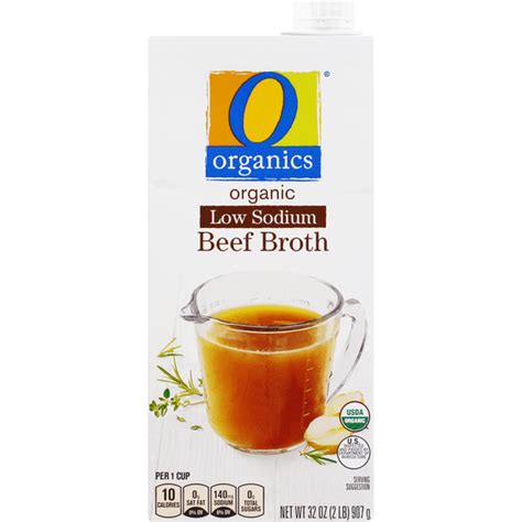 O Organics Beef Broth Low Sodium Organic 32 Oz Instacart