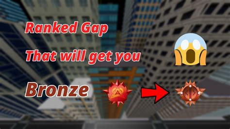 Roblox Parkour Ranked Gap That Will Get You Bronze Youtube