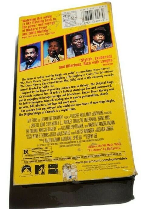 The Original Kings of Comedy--Steve Harvey, Cedric the Entertainer, DL Hughley - VHS Tapes