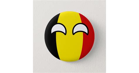 Funny Trending Geeky Belgium Countryball Pinback Button Zazzle