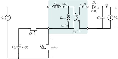 Schematic Of The Gan Based Active Clamped Isolated Flyback Converter