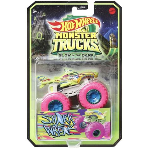 Hot Wheels Monster Trucks Shark Wreak v temi svetleč avtomobil Mattel nakupovanje v IgračeShop