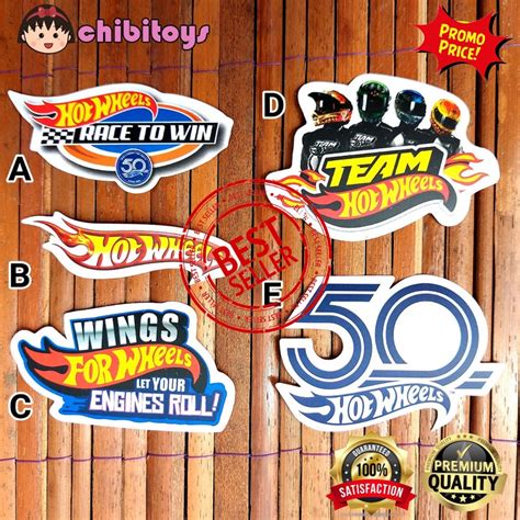Jual Stiker Hotwheels Pc Team Hot Wheels Anniversary Stiker Hw Original Isi Pcs