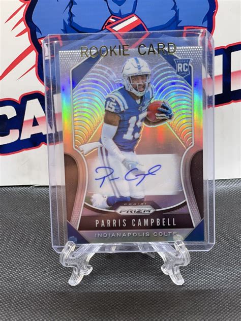 Parris Campbell Panini Prizm Silver Rookie Rc Auto Indianapolis